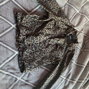 Nine West Jeans , Thrifted Cheetah Print Jacket.